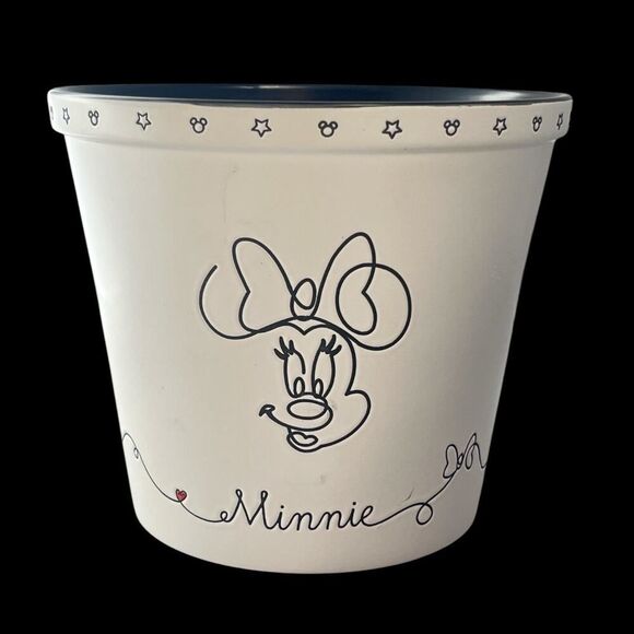 Disney Mickey Minnie Mouse Ceramic Pot Bowl Popcorn Candy Halloween - Picture 1 of 6